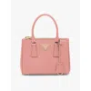 Prada Womens Powder Galleria Saffiano Leather Mini Top-handle Bag