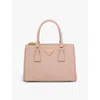 Prada Womens Powder Galleria Small Saffiano-leather Tote Bag