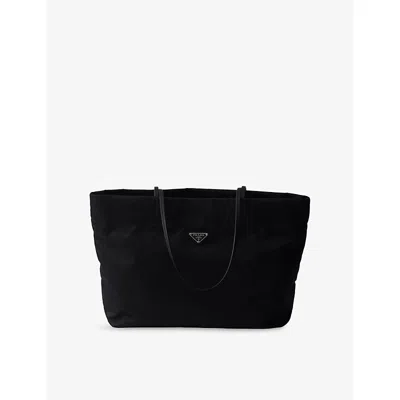 Prada Womens Black Large Re Nylon Tote Bag