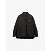 Prada Womens Black Light Padded Oversized Re-nylon Jacket In Schwarz