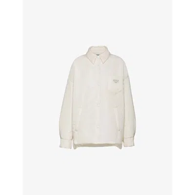 PRADA WOMENS PRADA LIGHT PADDED OVERSIZED RE-NYLON JACKET