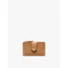 Prada Saffiano Card Holder In Neutral