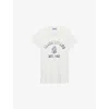 Prada Stamped Logo Crew Neck T-shirt In White