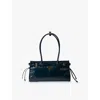 Prada Womens Blue Medium Leather Shoulder Bag
