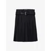 Prada Women's Pleated Skirt In Blue