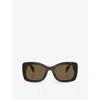 Prada Pr A08s Briar Tortoise Sunglasses In Brown