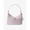 Prada Womens Pink Re-edition 2005 Mini-nylon And Leather Shoulder Bag