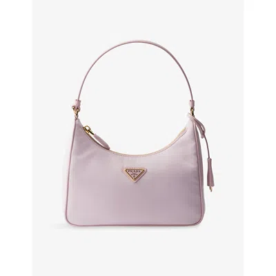 Prada Womens Pink Re-edition 2005 Mini-nylon And Leather Shoulder Bag