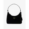 Prada Womens Black Re-edition 2005 Mini Velvet And Leather Shoulder Bag In Multi