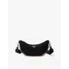 Prada Womens Black Re-nylon Brand-plaque Shoulder Bag