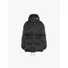 Prada Womens Black Re-nylon Hooded Recycled Nylon-down Jacket In Black