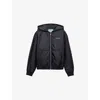 Prada Womens Blue Re-nylon Lightweight Hooded Woven Blouson Jacket In Multi