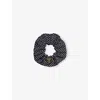 Prada Womens Blue Re-nylon Polka-dot Woven Scrunch