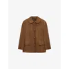 Prada Jacke Aus Wildleder In Brown