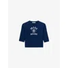 Prada Intarsien-pullover Aus Kaschmir In Blue