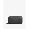 Prada Womens Black Saffiano Brand-plaque Leather Wallet In Black