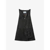 Prada Sleeveless Re-nylon Dress In Black