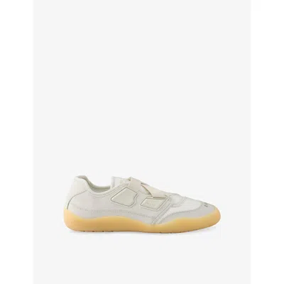 Prada Womens  Speedrock Technical Leather And Mesh Trainers In Grey