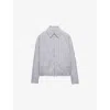 Prada Tricolor Striped Zip Jacket In White