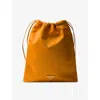 Prada Womens Orange Triangle-logo Re-nylon Pouch In Orange