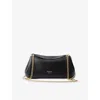 Prada Womens Black Tumulte Branded Leather Shoulder Bag