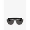 Prada Womens Psa01s Pillow-frame Injected Sunglasses Grey In Grey