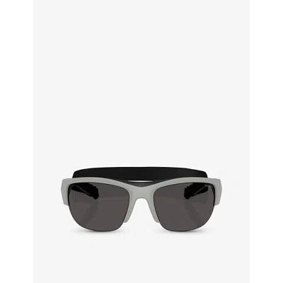 Prada Womens Psa01s Pillow-frame Injected Sunglasses Grey