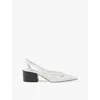 Prada 55 Leather Pumps Women In White