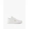 Prada White Sneakers With Padded Collar And Perforated Detailing In White