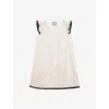 Prada Floral Print Cotton Batiste Mini-dress