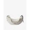 Prada Crescent Soft Grain Leather Shoulder Bag