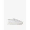 Prada Womens White Logo-plaque Cotton-gabardine Low-top Trainers Eur 37 / 4 Uk