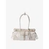 Prada White Bonnie Medium Shoulder Bag In White