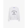 Prada Logo Print Crewneck Sweatshirt In White