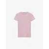 Prada Womens White Striped Crew Neck Cotton Knitted Top