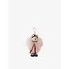 Prada Womens  Teddy Bear Cotton And Mohair-blend Bag Charm In White