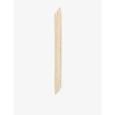 Prada Womens Yellow Jacquard Silk Scarf In Neutral