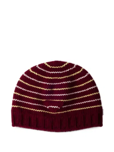 Prada Wool And Cashmere Beanie In Red