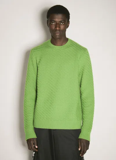 PRADA WOOL-AND-CASHMERE-BLEND SWEATER