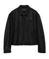 Prada Wool And Cashmere Blouson Jacket In Black