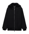 Prada Wool And Cashmere Cardigan In Black