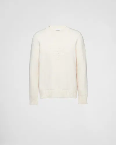 PRADA WOOL AND CASHMERE CREW-NECK SWEATER