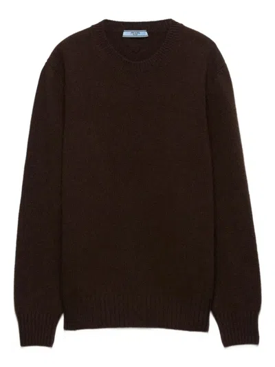 PRADA PRADA WOOL AND CASHMERE CREW-NECK SWEATER CLOTHING