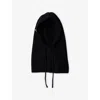 Prada Womens Black Wool And Cashmere Knit Hood In Black