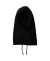 Prada Wool And Cashmere Knit Hood In Blue