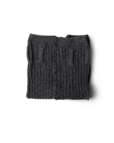 Prada Kurze Leggings Aus Wolle Und Kaschmir In Gray