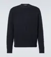 Prada Wool And Cashmere Sweater In Blue