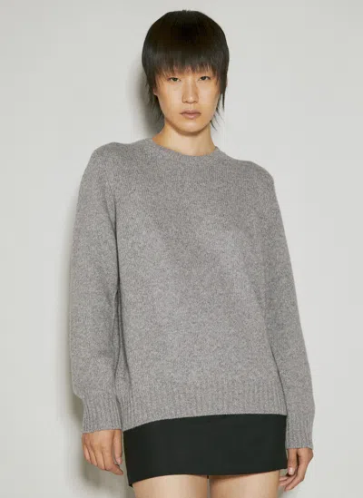 Prada Wool And Cashmere Sweater In Gray