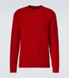 Prada Wool And Cashmere Sweater In Red