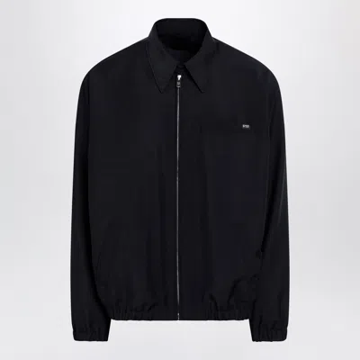 Prada Wool And Mohair Blend Blouson Jacket In Black